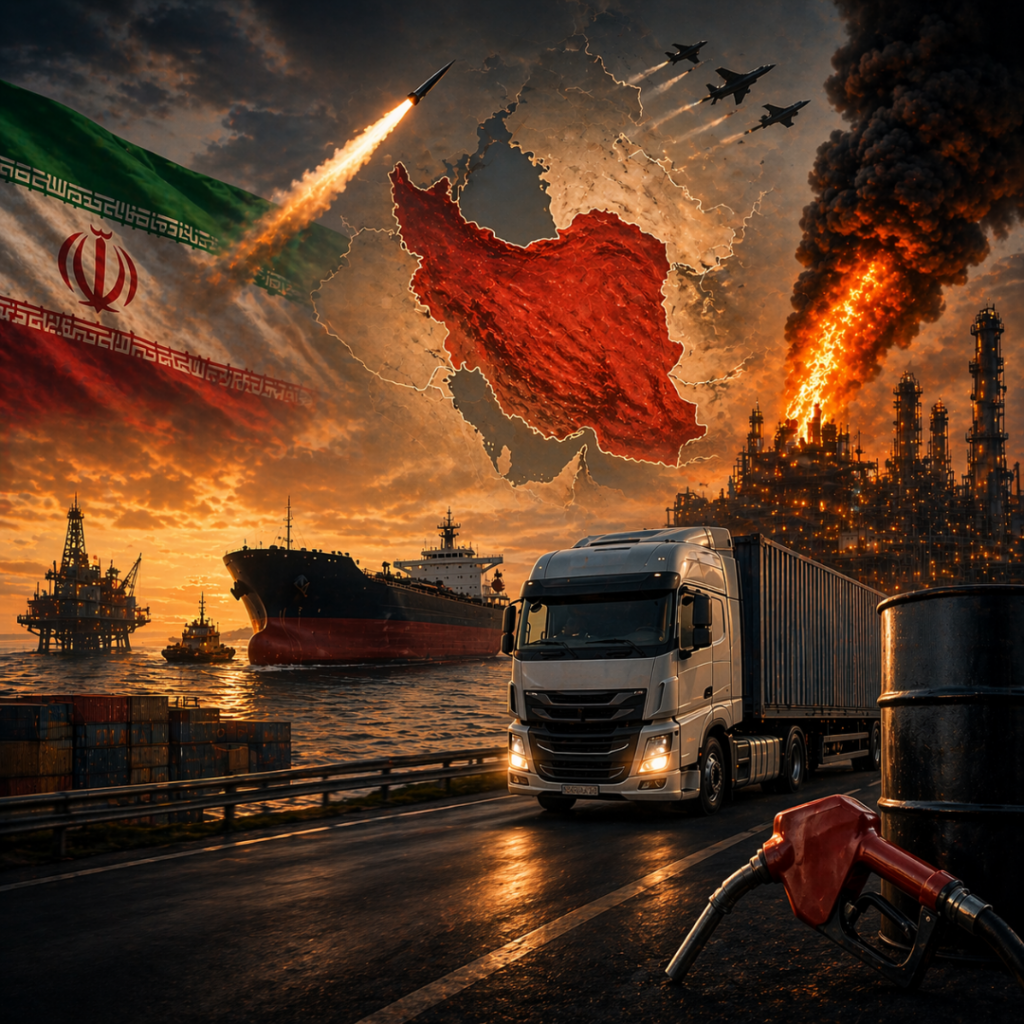 Guerra no Irã e o impacto no diesel e na logística brasileira